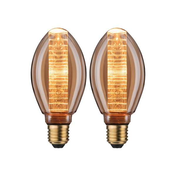 Paulmann Leuchtmittel Bundle 2x LED Inner Glow ring gold E27 1800K 200lm #5073