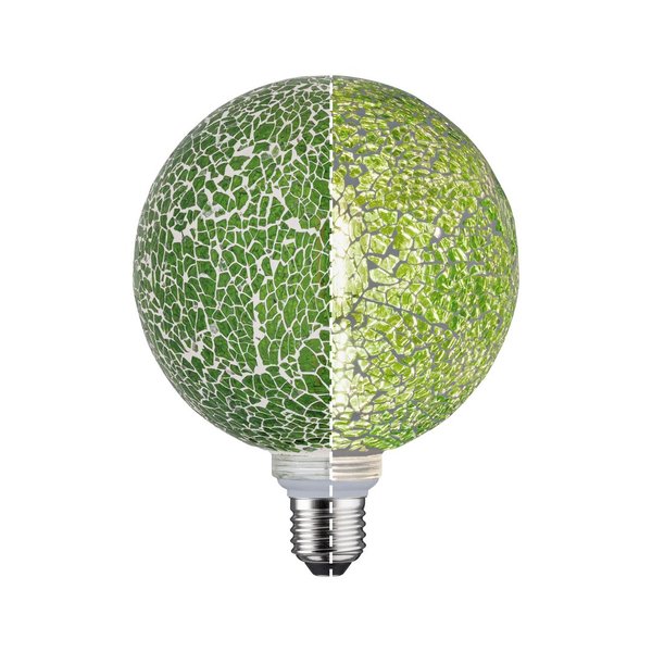 Paulmann Miracle Mosaic Edition LED Globe   E27 230V 470lm 5W 2700K dimmbar Grün #28747