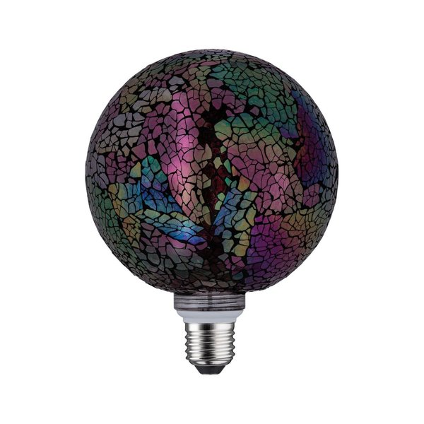 Paulmann Miracle Mosaic Edition LED Globe   E27 230V 470lm 5W 2700K dimmbar Rot #28748