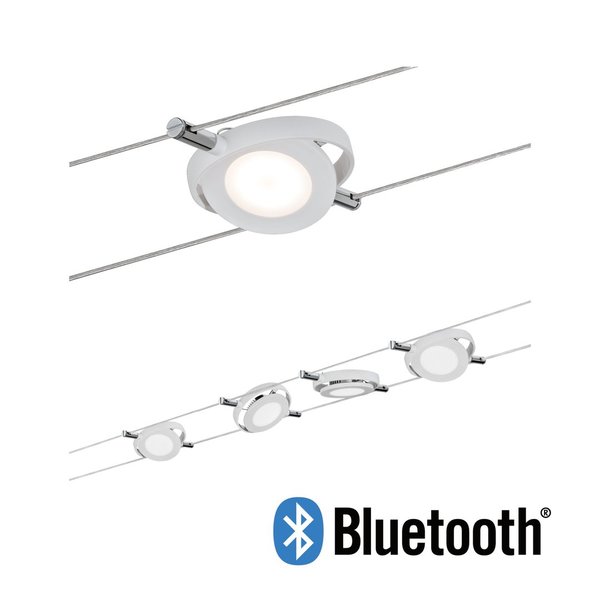 Paulmann LED Seilsystem SmartHome Bluetooth RoundMac Basisset Weiß matt #50107