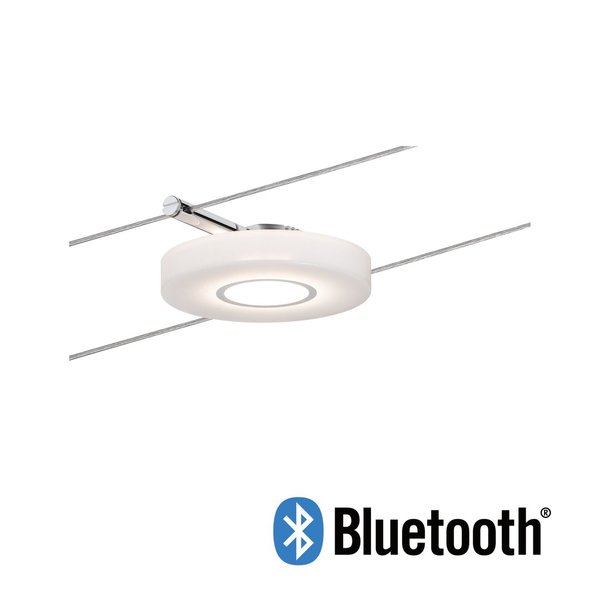 Paulmann LED Seilsystem Smart Home Bluetooth DiscLED I Einzelspot  Satin #50113