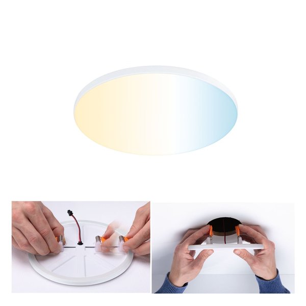 Paulmann VariFit LED Einbaupanel Smart Home Veluna Edge IP44 rund 160mm 1000lm Weiß dimmbar #79956