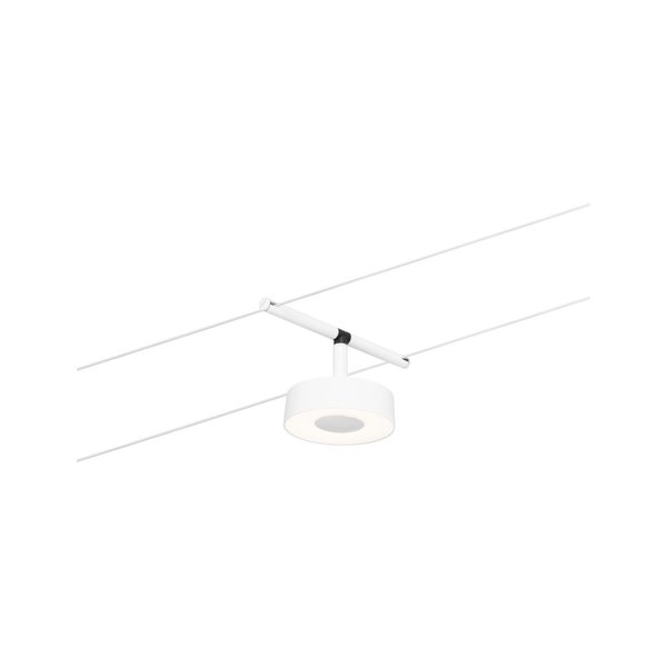 Paulmann CorDuo LED Seilsystem Circle Einzelspot  180lm 5W 3000K  12V Weiß matt#Chrom #94478