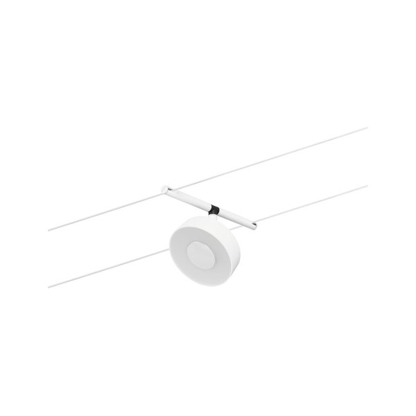 Paulmann CorDuo LED Seilsystem Circle Einzelspot  180lm 5W 3000K  12V Weiß matt#Chrom #94478