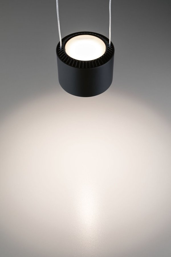 Paulmann URail LED Pendel Aldan   860lm / 460lm 8,5 / 1x4,5W 2700K dimmbar 230V Schwarz matt #94972