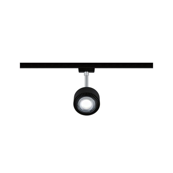 Paulmann URail LED Schienenspot Aldan Einzelspot 800lm 8W 4000K dimmbar Schwarz matt#Schwarz #96812